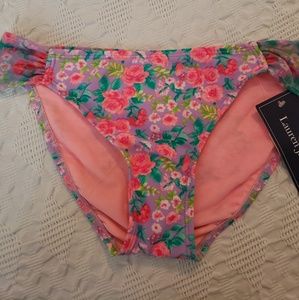 Lauren James Summer Floral Bandeau Bikini Bottom